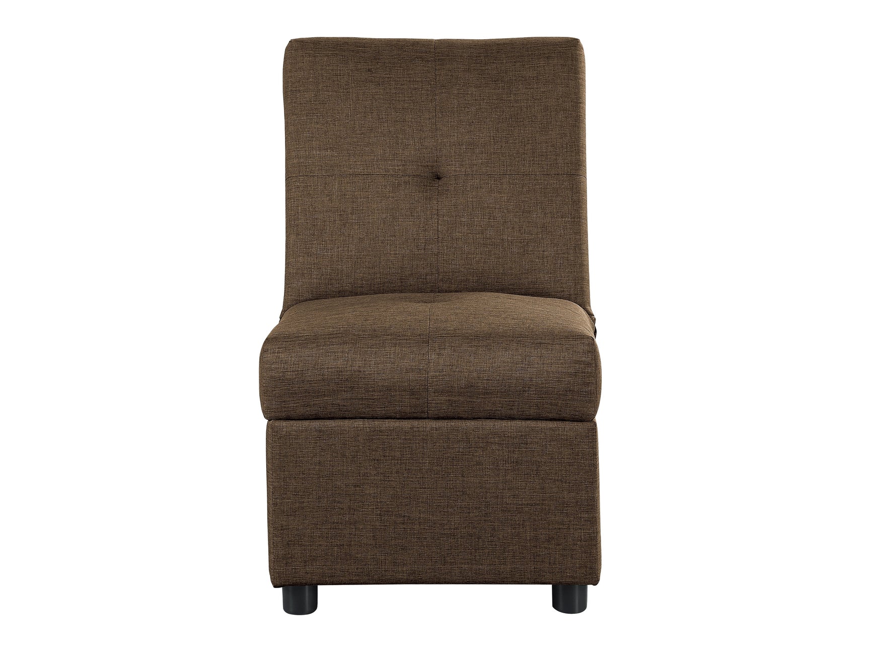 Denby Brown Convertible Storage Ottoman Chair - Ornate Home