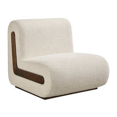 Denby Ivory Linen Blend Accent Chair - Ornate Home