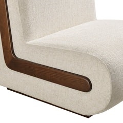 Denby Ivory Linen Blend Accent Chair - Ornate Home