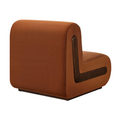 Denby Rust Performance Velvet Accent Chair - Ornate Home