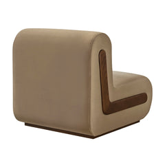Denby Taupe Performance Velvet Accent Chair - Ornate Home