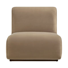 Denby Taupe Performance Velvet Accent Chair - Ornate Home