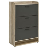 Denia Grey Shoe Cabinet - Ornate Home