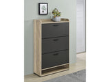 Denia Grey Shoe Cabinet - Ornate Home
