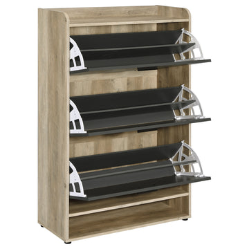 Denia Grey Shoe Cabinet - Ornate Home