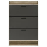 Denia Grey Shoe Cabinet - Ornate Home