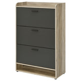 Denia Grey Shoe Cabinet - Ornate Home