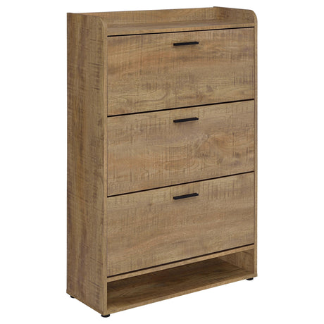 Denia Mango 3-tier Engineered Wood Shoe Cabinet - Ornate Home