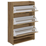 Denia Mango 3-tier Engineered Wood Shoe Cabinet - Ornate Home