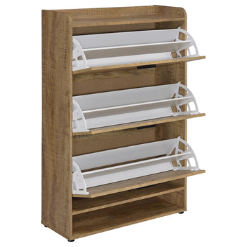 Denia Mango 3-tier Engineered Wood Shoe Cabinet - Ornate Home