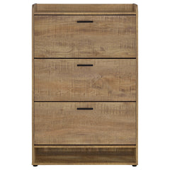 Denia Mango 3-tier Engineered Wood Shoe Cabinet - Ornate Home