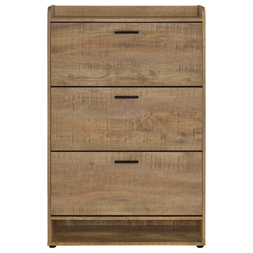 Denia Mango 3-tier Engineered Wood Shoe Cabinet - Ornate Home