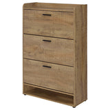 Denia Mango 3-tier Engineered Wood Shoe Cabinet - Ornate Home