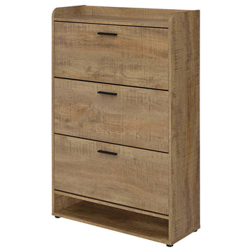 Denia Mango 3-tier Engineered Wood Shoe Cabinet - Ornate Home
