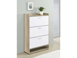 Denia White Shoe Cabinet - Ornate Home