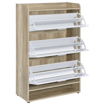 Denia White Shoe Cabinet - Ornate Home