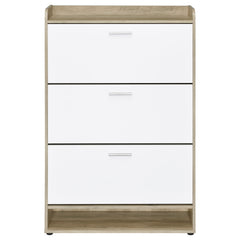 Denia White Shoe Cabinet - Ornate Home