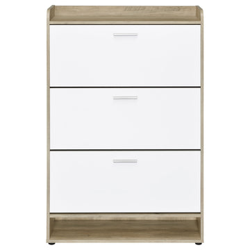 Denia White Shoe Cabinet - Ornate Home