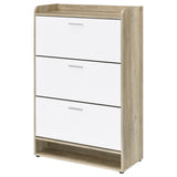 Denia White Shoe Cabinet - Ornate Home