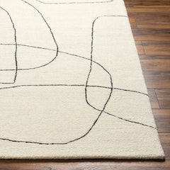 Deniz Modern Off-White Wool Rug - Ornate Home