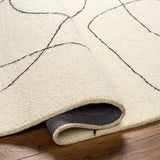 Deniz Modern Off-White Wool Rug - Ornate Home