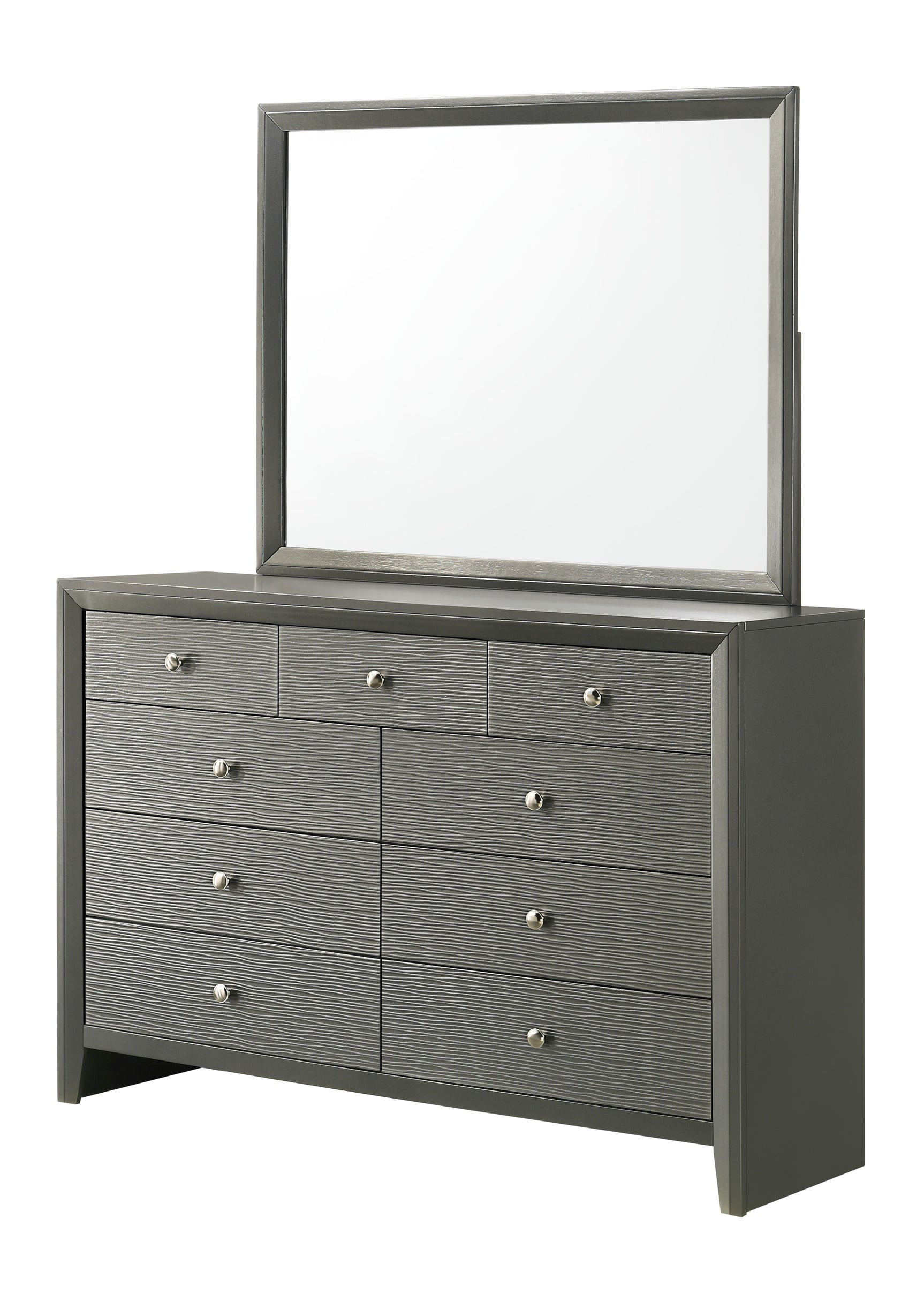 Denker Gunmetal Full Panel Youth Bedroom Set - Ornate Home