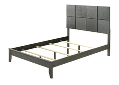 Denker Gunmetal Queen Panel Bed - Ornate Home