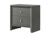 Denker Gunmetal Nightstand - Ornate Home