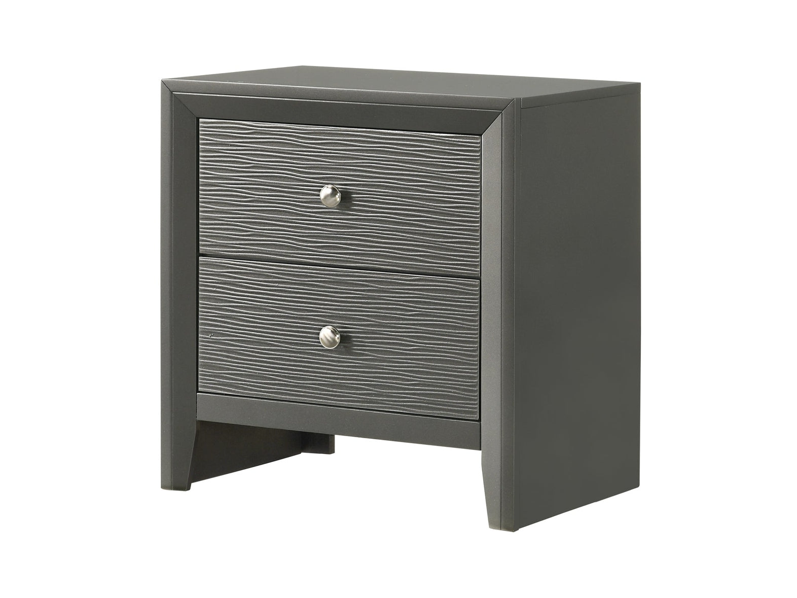Denker Gunmetal Nightstand - Ornate Home