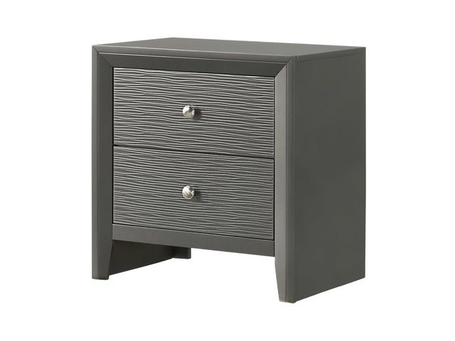 Denker Gunmetal Nightstand - Ornate Home