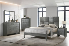 Denker Gunmetal Nightstand - Ornate Home