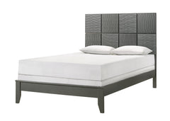 Denker Gunmetal Panel Bedroom Set - Ornate Home