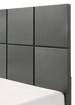 Denker Gunmetal Panel Bedroom Set - Ornate Home