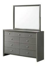 Denker Gunmetal Panel Bedroom Set - Ornate Home