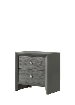 Denker Gunmetal Panel Bedroom Set - Ornate Home