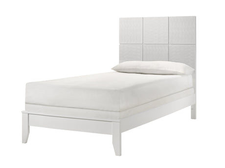 Denker White Full Panel Bed - Ornate Home