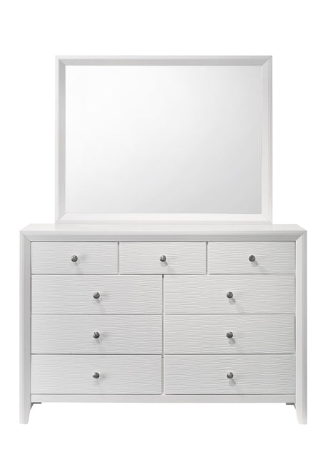 Denker White Full Panel Youth Bedroom Set - Ornate Home