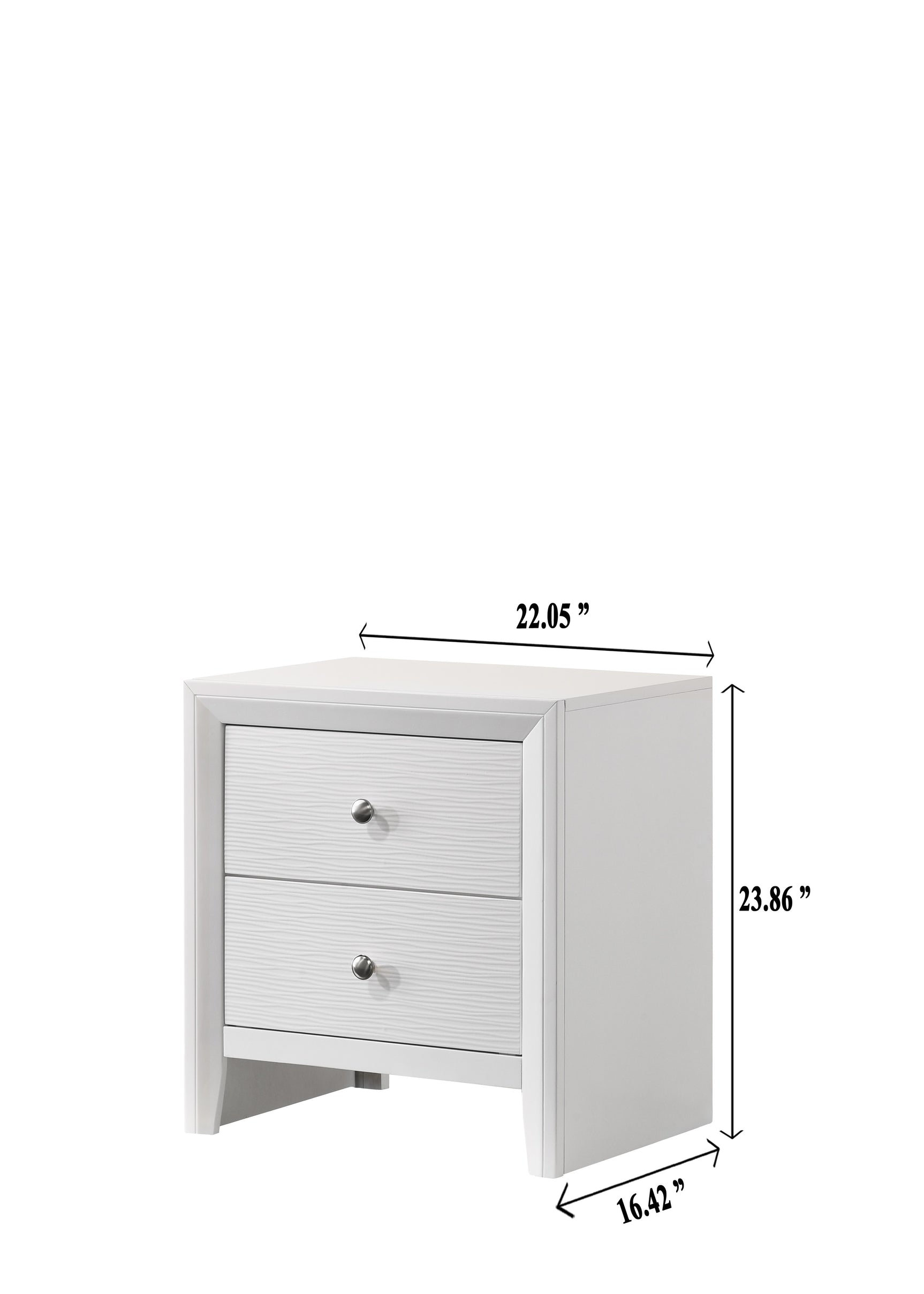 Denker White Full Panel Youth Bedroom Set - Ornate Home