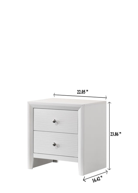 Denker White Full Panel Youth Bedroom Set - Ornate Home