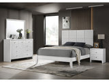Denker White Full Panel Youth Bedroom Set - Ornate Home