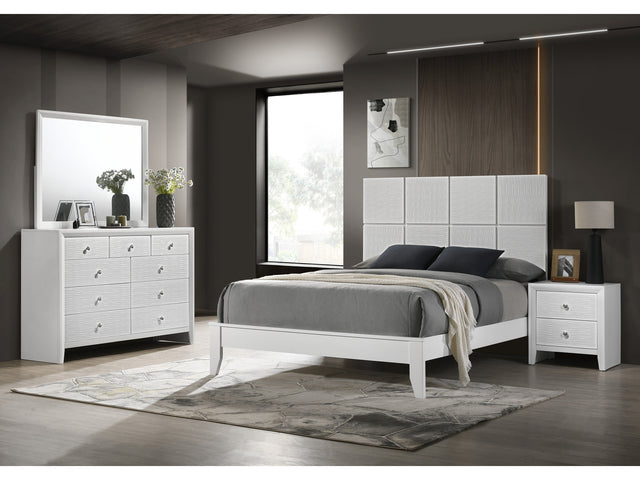 Denker White Full Panel Youth Bedroom Set - Ornate Home