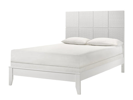 Denker White King Panel Bed - Ornate Home