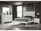 Denker White Panel Bedroom Set - Ornate Home
