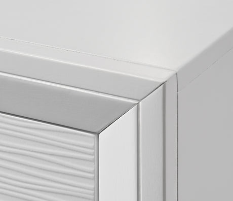 Denker White Panel Bedroom Set - Ornate Home