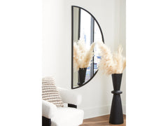 Denlow Black Accent Mirror - Ornate Home