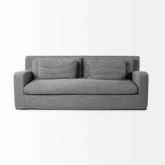 Denly Castlerock Gray Slipcover Three Seater Sofa - Ornate Home