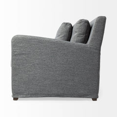Denly Castlerock Gray Slipcover Three Seater Sofa - Ornate Home
