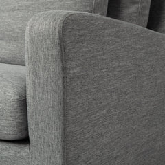 Denly Castlerock Gray Slipcover Three Seater Sofa - Ornate Home