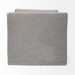 Denly Flint Gray Slipcover Upholstered Arm Chair - Ornate Home