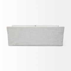 Denly Frost Gray Slipcover Three Seater Sofa - Ornate Home